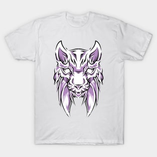 cat lynx head handdrawing T-Shirt